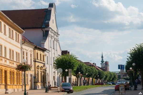 Widok na Hradne amestie i kościół oo. Paulinów