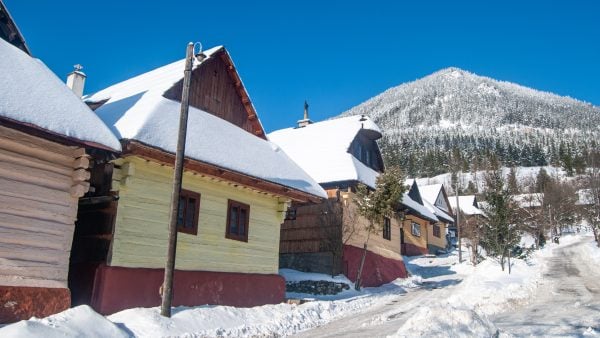 Vlkolínec, widok na górę Sidorovo