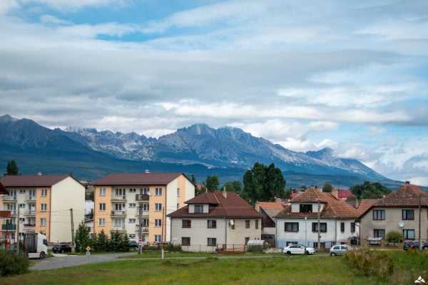 Važecká-widok na Tatry