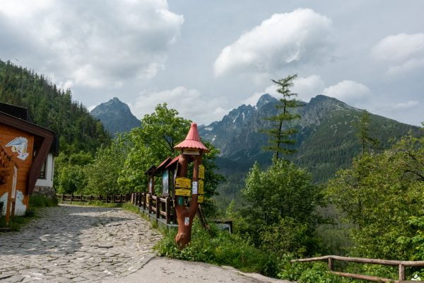 Widok z rázcestie Hrebienok na Studenom doline