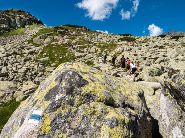 Pod górę nad Veľké Hincovo pleso