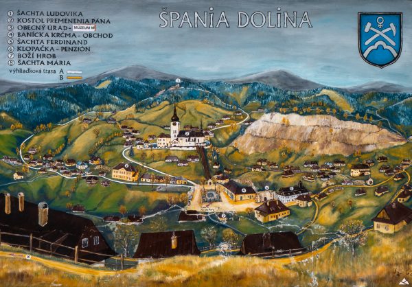 Špania Dolina-plan